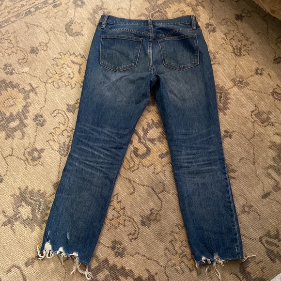 J crew slim broken in boyfriend jeans size 25 medium wash - Picture 4 of 6